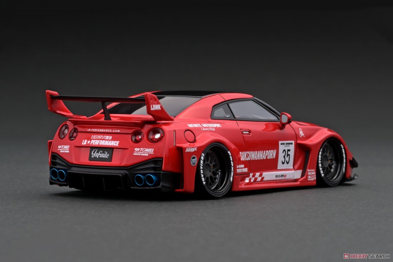 LB-Silhouette WORKS GT Nissan 35GT-RR Red (ミニカー) 商品画像2