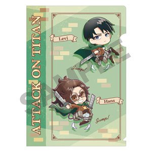 Attack on Titan Single Clear File Green Pyon Chara (Anime Toy)