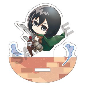 Attack on Titan Swing Acrylic Stand Mikasa Pyon Chara (Anime Toy)