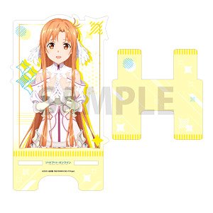 Sword Art Online Acrylic Smartphone Stand (Asuna Yellow) (Anime Toy)