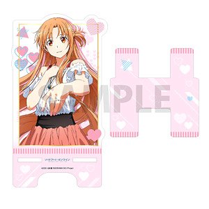 Sword Art Online Acrylic Smartphone Stand (Asuna Pink) (Anime Toy)