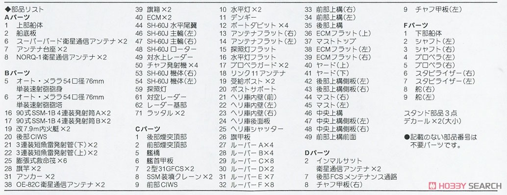 海上自衛隊護衛艦 DD-106 さみだれ エッチングパーツ付き (プラモデル) 設計図4