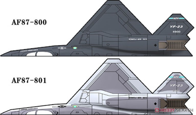 YF-23 先進戦術戦闘機 (プラモデル) 塗装1