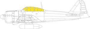 A6M2 零戦 「Tフェース」両面塗装マスクシール (エデュアルド用) (プラモデル)