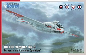 DH.100 Vampire Mk.3 `European and American Operators` (Plastic model)