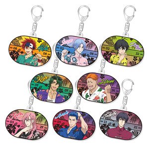SK8 the Infinity [Especially Illustrated] Trading Glitter Acrylic Key Ring (Set of 8) (Anime Toy)
