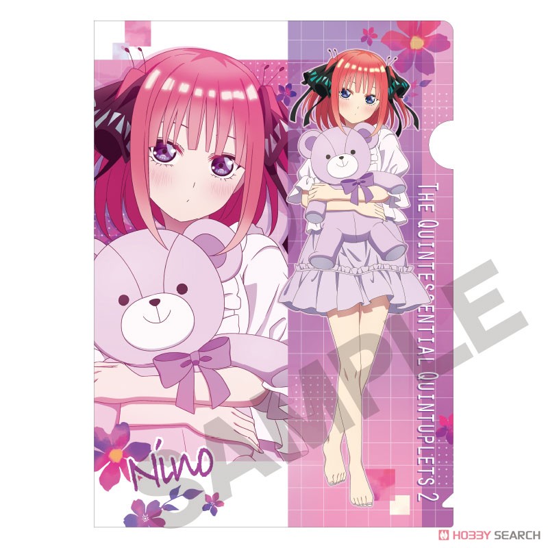 The Quintessential Quintuplets Season 2 Single Clear File Nino Plush Hug (Anime Toy) Item picture1