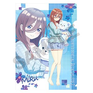 The Quintessential Quintuplets Season 2 Single Clear File Miku Plush Hug (Anime Toy)