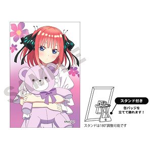 五等分の花嫁∬ アート缶バッジ 二乃 ぬいぐるみ抱っこ (キャラクターグッズ)