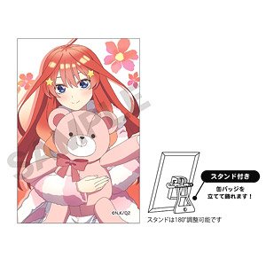 五等分の花嫁∬ アート缶バッジ 五月 ぬいぐるみ抱っこ (キャラクターグッズ)