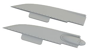 F-4B ファントムII 垂直尾翼先端 (2種 x 各1入りセット) (タミヤ用) (プラモデル)
