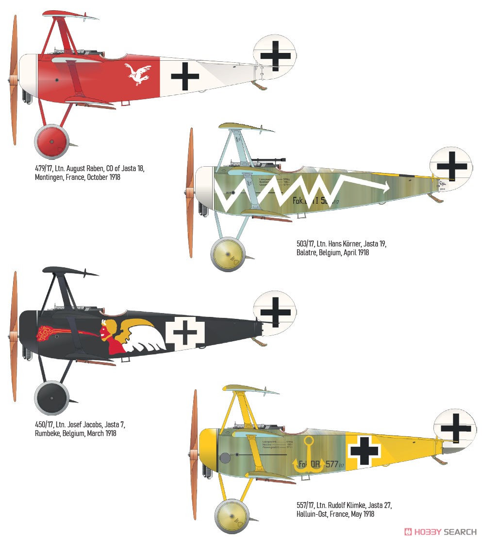 Die Alten Kanonen Fokker Dr.I (for Meng Model) (Decal) Color1