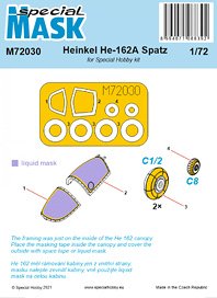 ハインケル He162 塗装マスクシール (スペシャルホビー用) (プラモデル)