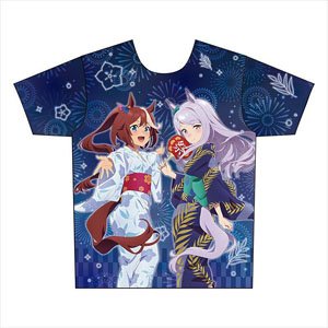 Uma Musume Pretty Derby Season 2 [Especially Illustrated] Full Graphic T-Shirt Tokai Teio & Mejiro McQueen L (Anime Toy)