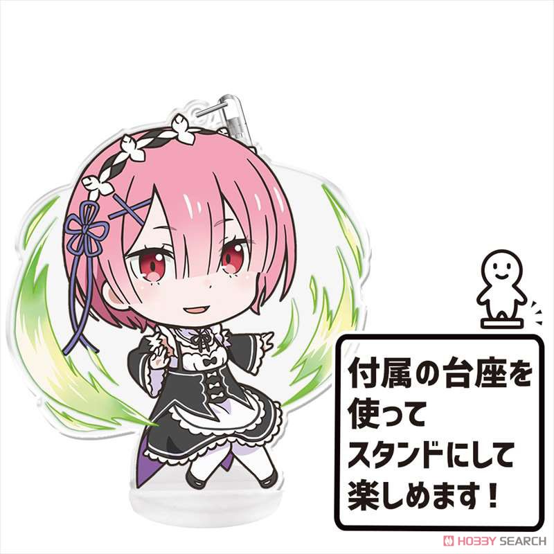 Re:Zero -Starting Life in Another World- Puni Colle! Key Ring (w/Stand) Ram Ver.2 (Anime Toy) Item picture5