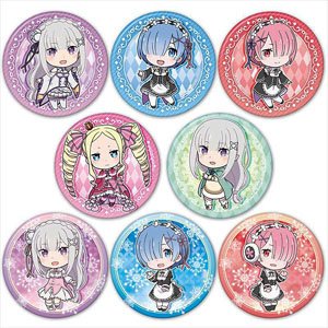 Re:Zero -Starting Life in Another World- Trading Can Badge Vol.2 (Set of 8) (Anime Toy)