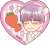 Yonezoh Nekota Duplicate Original Picture Exhibition [Treat Me Gently, Please] Heart Type Glitter Acrylic Badge (Set of 6) (Anime Toy) Item picture3