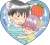 Yonezoh Nekota Duplicate Original Picture Exhibition [Treat Me Gently, Please] Heart Type Glitter Acrylic Badge (Set of 6) (Anime Toy) Item picture4