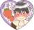 Yonezoh Nekota Duplicate Original Picture Exhibition [Treat Me Gently, Please] Heart Type Glitter Acrylic Badge (Set of 6) (Anime Toy) Item picture5