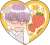 Yonezoh Nekota Duplicate Original Picture Exhibition [Treat Me Gently, Please] Heart Type Glitter Acrylic Badge (Set of 6) (Anime Toy) Item picture6