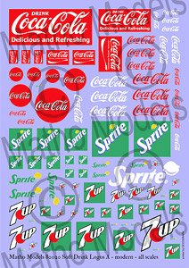 Soft Drink Logos A - Modern (Plastic model)