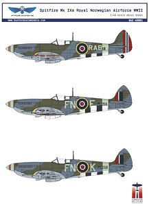 Spitfire Mk.IXe Royal Norwegian Air Force WWII (Decal)