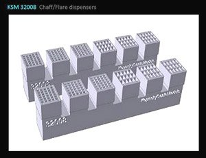 Chaff/Flare Dispensers (12 Pieces) (Plastic model)