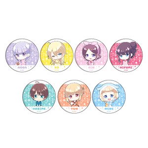 Can Badge [New Game!!] 01 Pajama Ver. Box (Mini Chara) (Set of 7) (Anime Toy)
