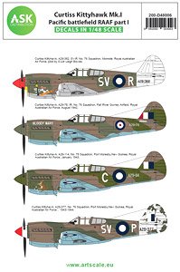 Curtiss Kittyhawk Mk.I Pacific Battlefield RAAF part I (Decal)