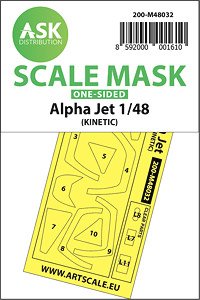 Alpha Jet One-sided Painting Mask for Kinetic (Plastic model)
