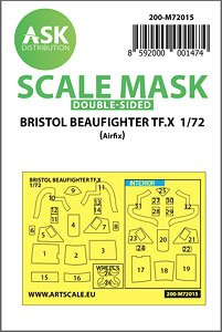 Bristol Beaufighter TF.X Double-sided Painting Mask for Airfix (Plastic model)