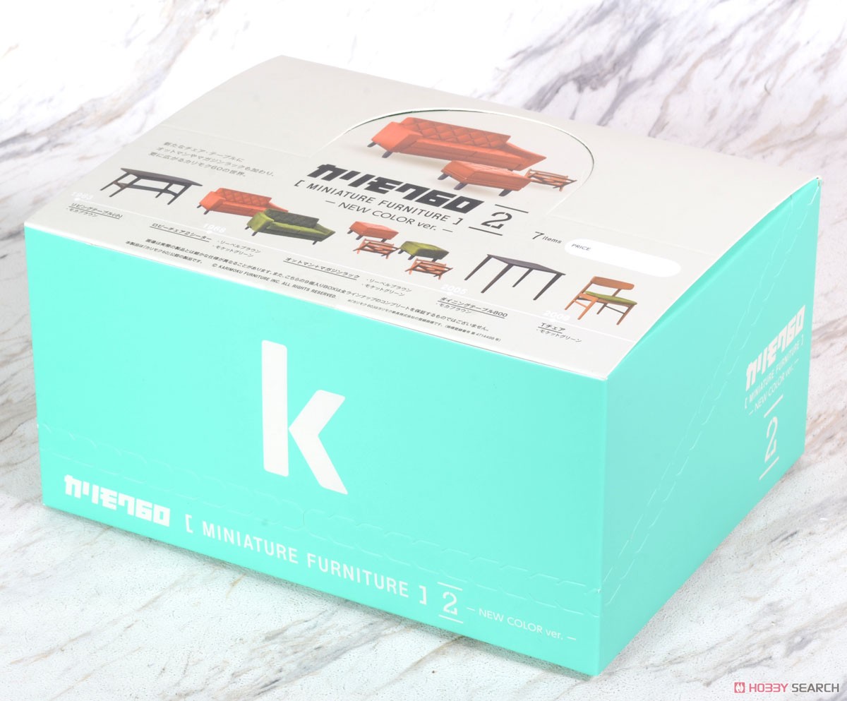 Karimoku 60 Miniature Furniture Vol.2 -New Color Ver.- Box (Set of 9) (Completed) パッケージ2