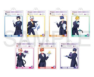 Obey Me! x Mixx Garden Black Cat Butler Cafe Trading Devilgram Acrylic Ball Chain (Set of 5) (Anime Toy)