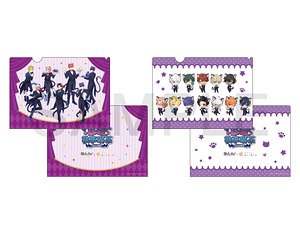 Obey Me! x Mixx Garden Black Cat Butler Cafe Clear File (Set of 2) (Anime Toy)