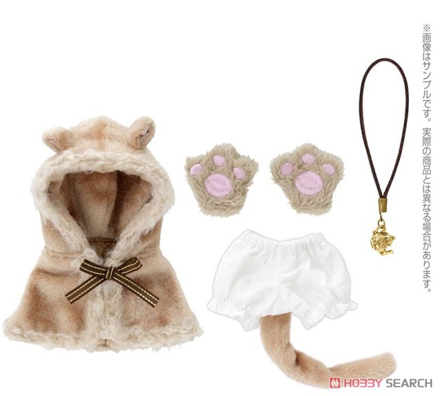 Komorebimori no Oyofukuyasan PNXS Mouse`s Outing Cape Set (Beige x Brown) (Fashion Doll) Item picture1