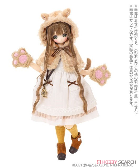 Komorebimori no Oyofukuyasan PNXS Mouse`s Outing Cape Set (Beige x Brown) (Fashion Doll) Other picture1