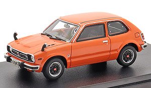Honda CIVIC RS (1974) オレンジ (ミニカー)