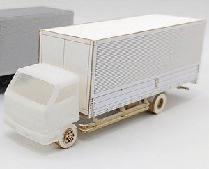 1/80(HO) Truck A (Dry Van / Wing Body) Paper Kit (Unassembled Kit) (Model Train)
