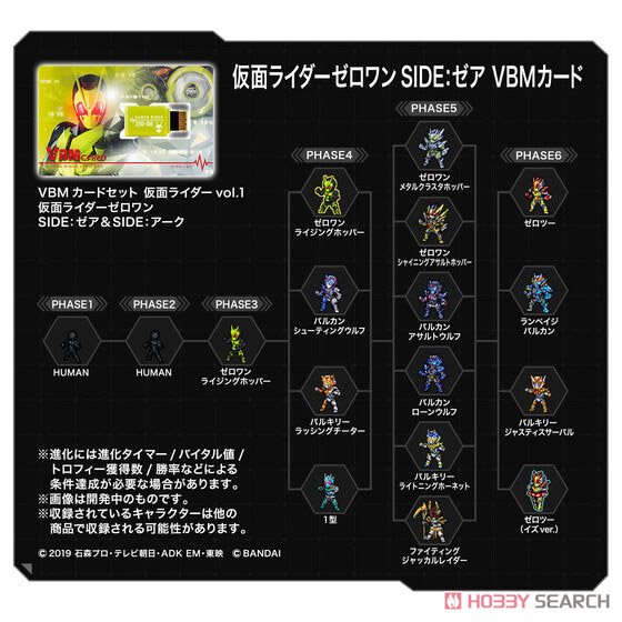 VBM Card Set Kamen Rider Vol.1 Kamen Rider Zero-One Side: Zea & Side: Ark (Character Toy) Other picture1