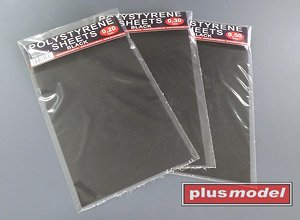 Plastic Plates Black 0,5 mm (110mm x 190mm) (2pcs.) (Material)