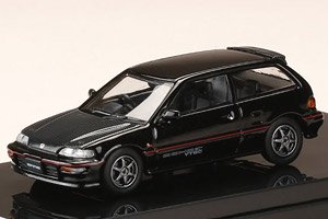 ホンダ シビック (EF9) SiR II カスタムバージョン カーボンボンネット ブラックメタリック (ミニカー)