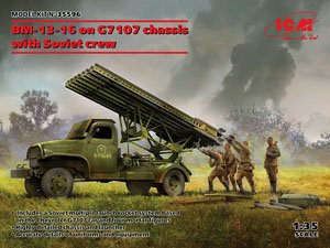 BM-13-16 on G7107 chassis with Soviet crew (Plastic model)