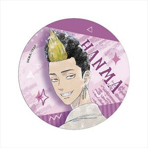 Tokyo Revengers KV3 Pastel Crayon Art Can Badge Hanma (Anime Toy)