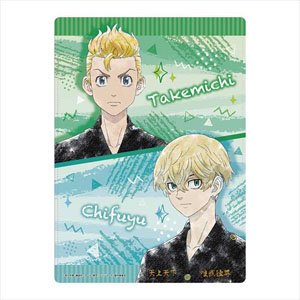 Tokyo Revengers KV3 Pastel Crayon Art B5 Pencil Board Takemichi & Chifuyu (Anime Toy)