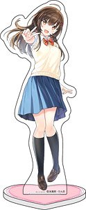 My Plain-looking Fiance is Secretly Sweet with Me Big Acrylic Stand School Uniform Ver. (Anime Toy)