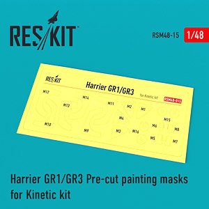 Harrier GR1/GR3 Pre-cut Painting Masks (for Kinetic) (Plastic model)