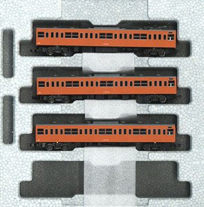 Series 103 `Orange` Three Middle Car Set (Add-on 3-Car Set) (Model Train)