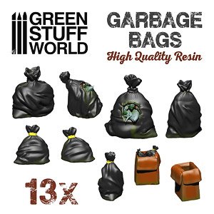 Diorama Accessory Resin Garbage Bags (Plastic model)