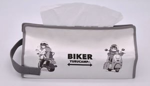 Laid-Back Camp Tente Collabo Tissue Box Cover Biker Ver. (Anime Toy)