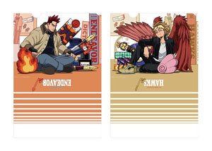 My Hero Academia Clear File Set 3. Endeavor & Hawks (Anime Toy)